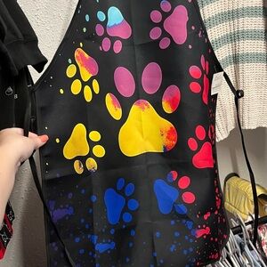 Colorful Paw Print Apron